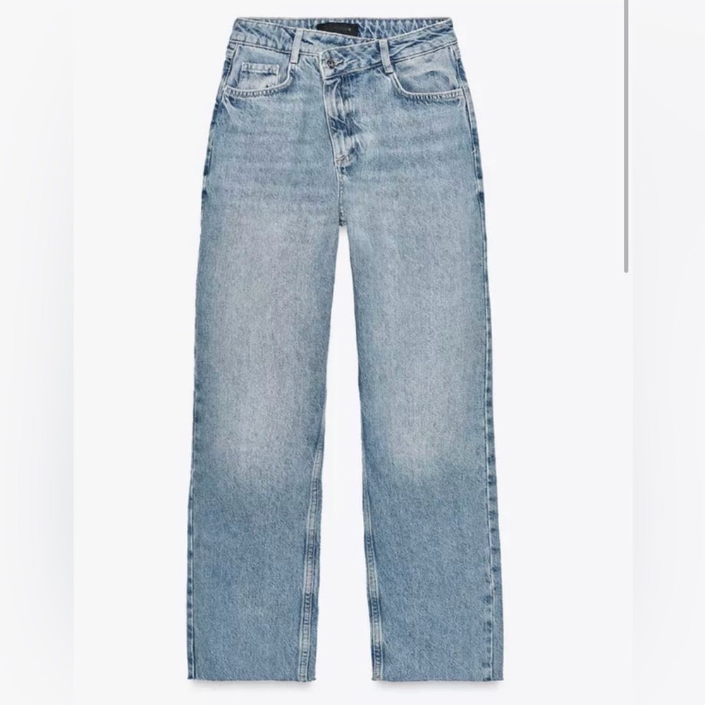 Zara  Z.09 Straight Ankle High Waist Crossover jeans - size 28 NWOT